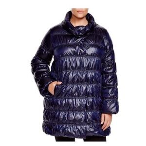 Eileen Fisher Navy Blue Puffer Jacket. Size S